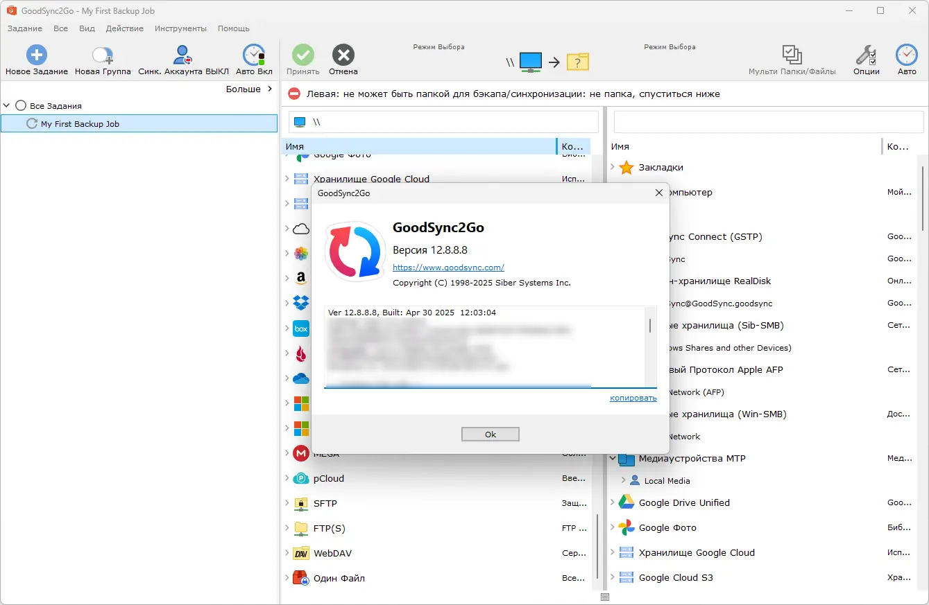 Установка GoodSync Enterprise 12.8.8.8 RePack (& Portable) by elchupacabra [Multi Ru]