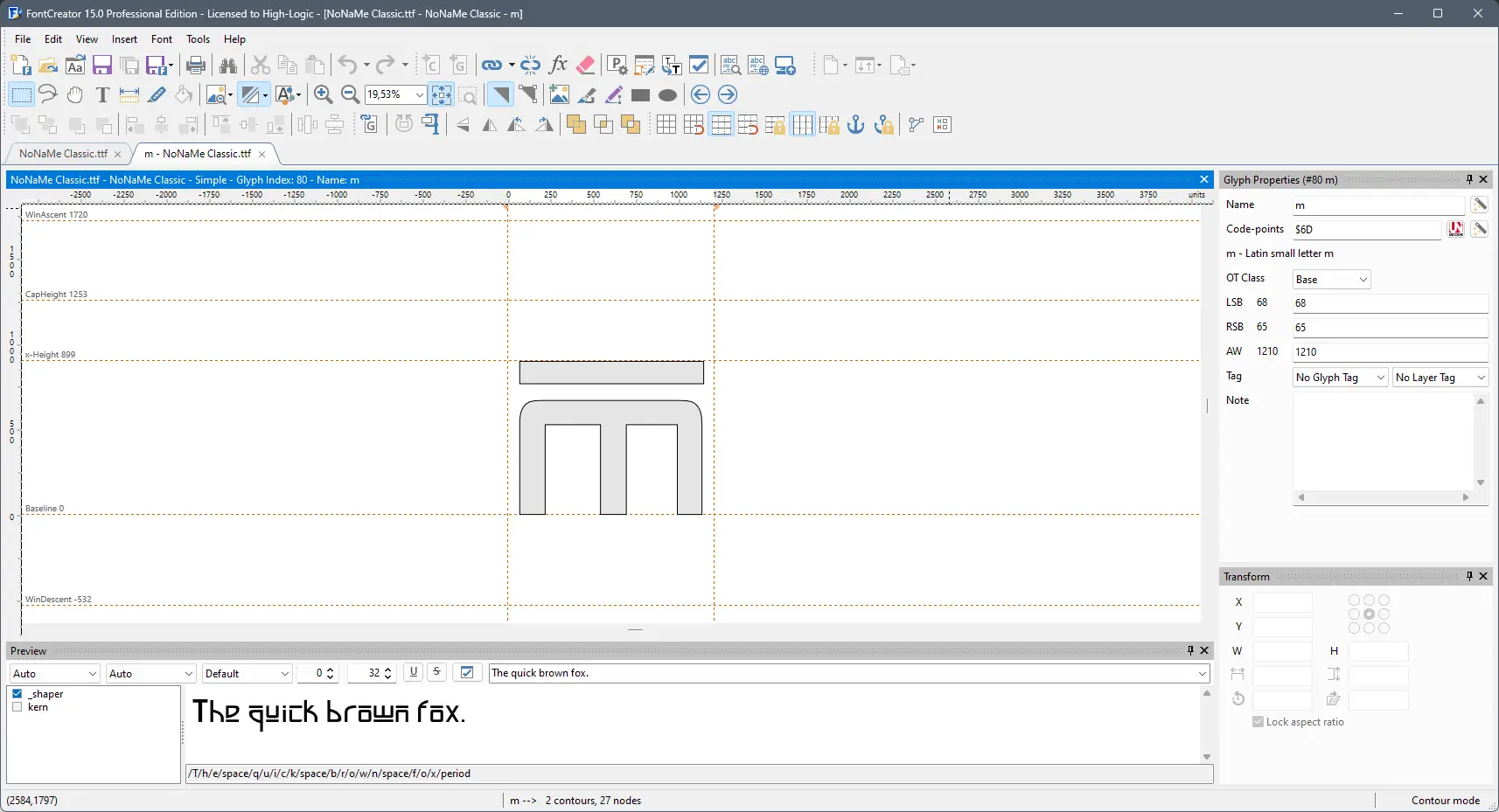 Установка High-Logic FontCreator Professional 15.0.0.2942 Portable by 7997 [En]