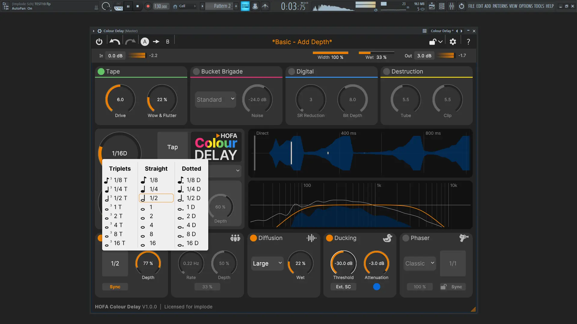 Установка HOFA - Colour Delay 1.0.0 VST 3, AAX (x64) [En]