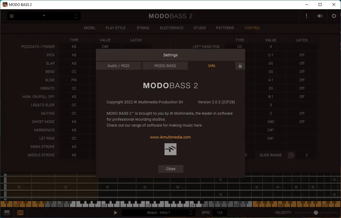 Установка IK Multimedia - MODO BASS 2 2.0.2 STANDALONE, VST, VST3, AAX (x64) [En]