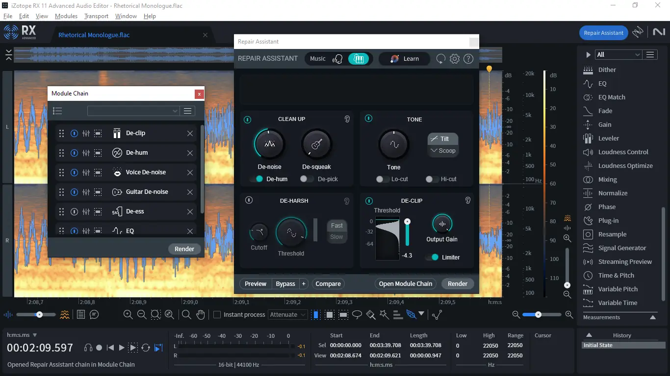 Установка iZotope - RX 11 Audio Editor Advanced 11.0.1 STANDALONE, VST 3, AAX (x64) RePack by R2R [En]