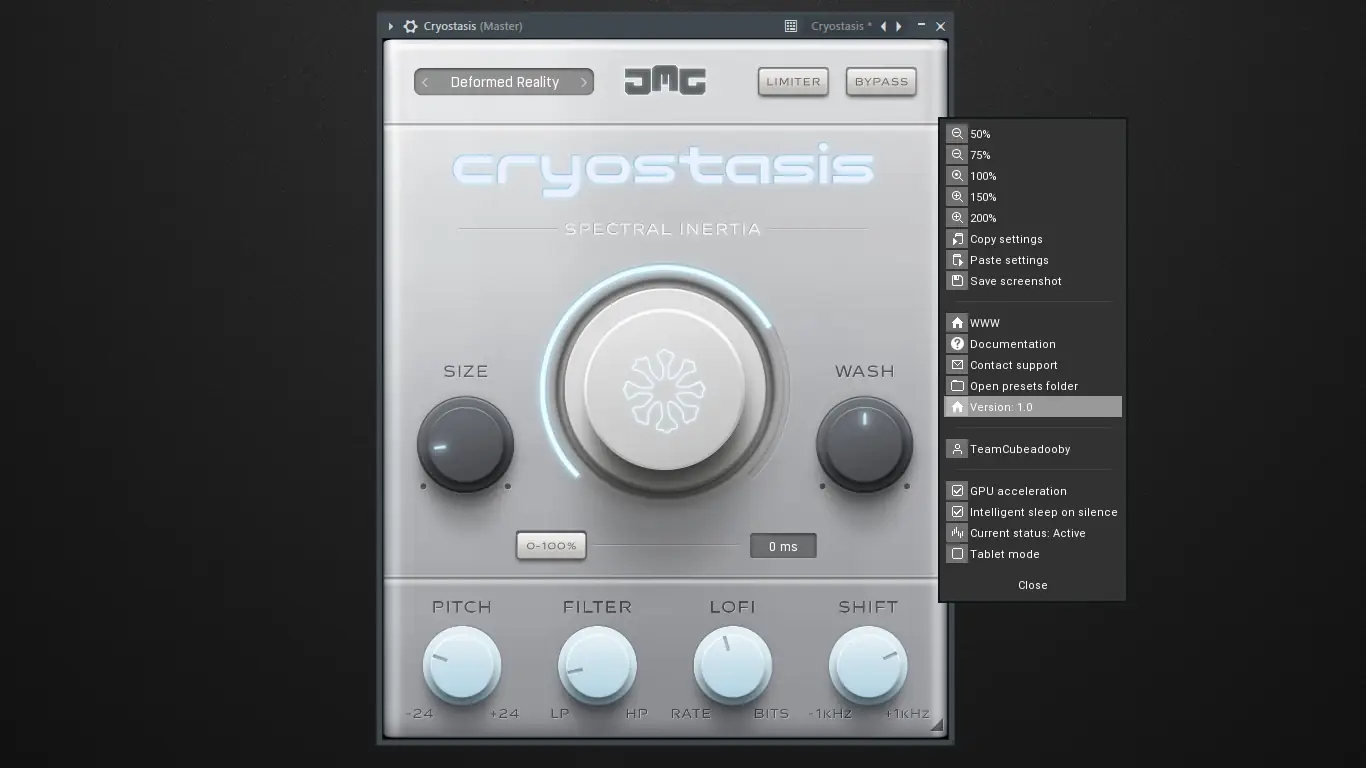 Установка JMG Sound - Cryostasis 1.0 VST, VST 3, AAX (x86 x64) RePack by TeamCubeadooby [En]