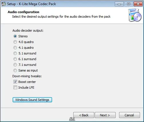 Установка K-Lite Codec Pack 10.5.5 Mega Full Standard Basic + Update (2014) Английский