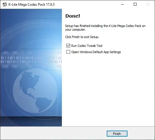 Установка K-Lite Codec Pack 17.8.5 Mega Full Standard Basic [En]