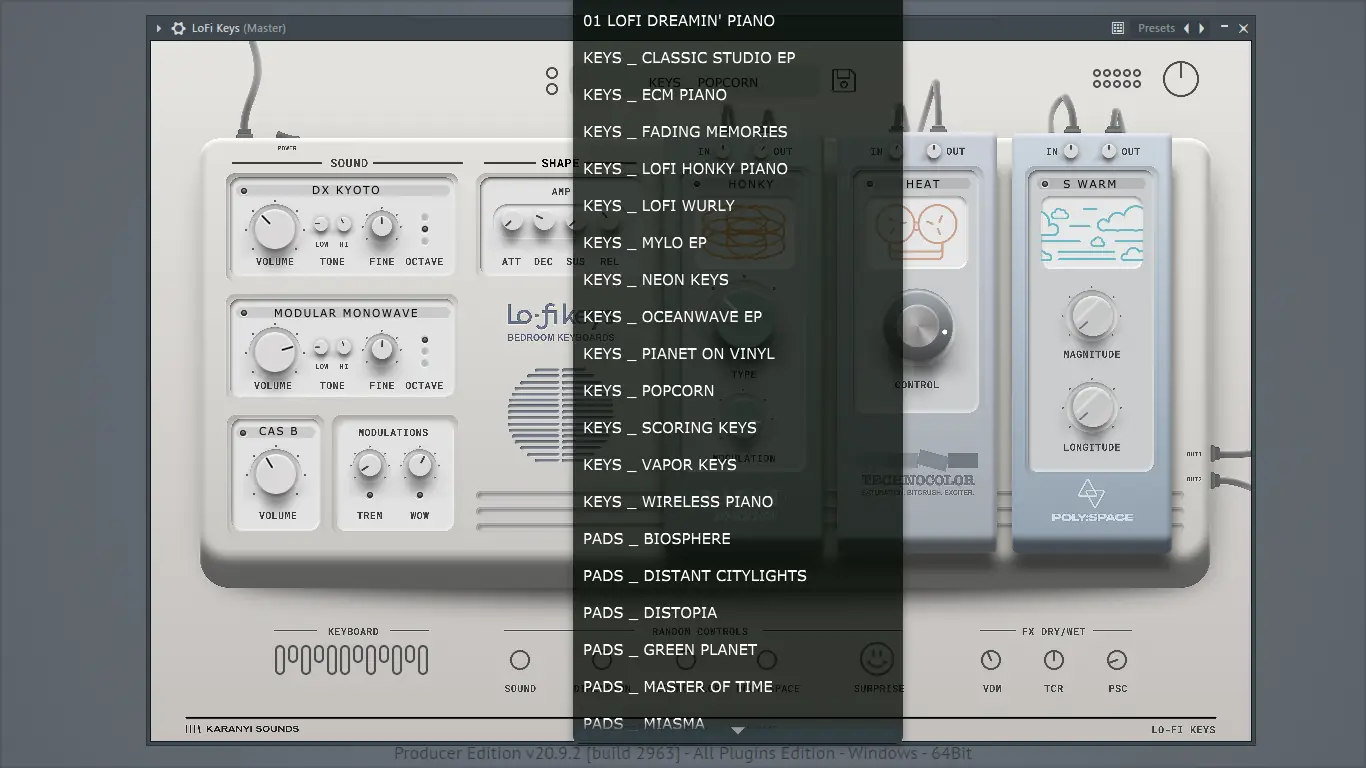 Установка Karanyi Sounds - LoFi Keys 1.25 VSTi 3 (x64) [En]
