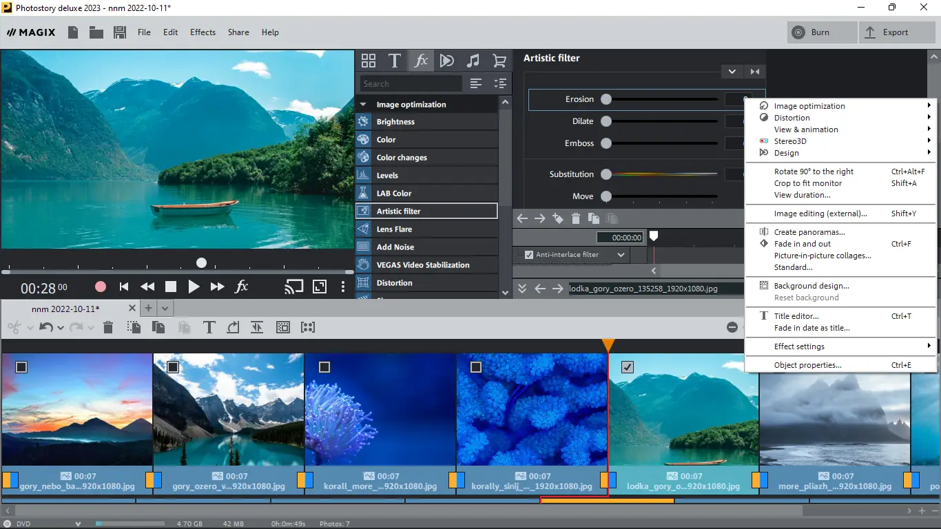 Установка MAGIX Photostory Deluxe 2023 22.0.3.145 (x64) [Multi]