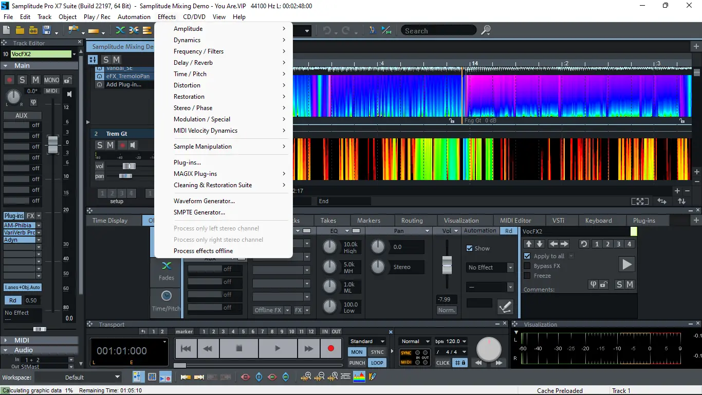Установка MAGIX Samplitude Pro X7 Suite 18.0.1.22197 (x64) [Multi]
