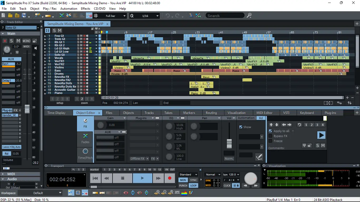 Установка MAGIX Samplitude Pro X7 Suite 18.0.2.22200 (x64) [Multi]