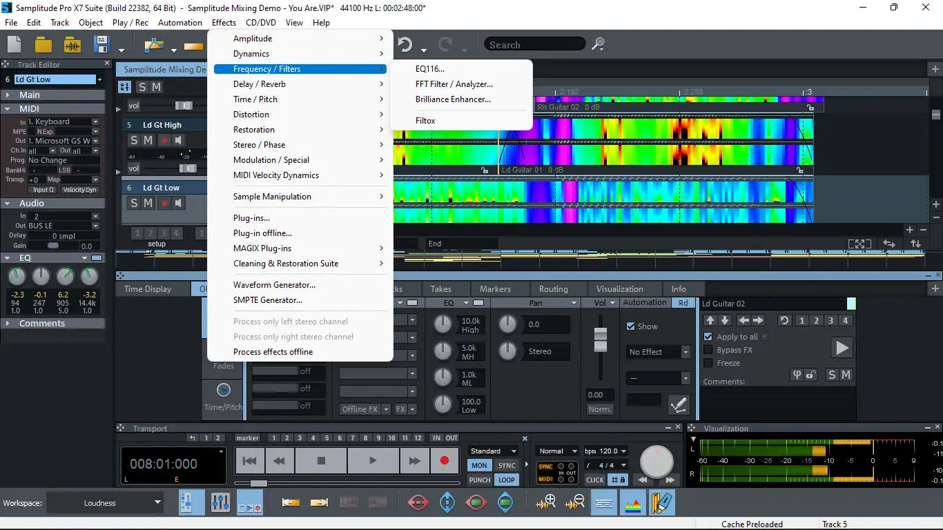 Установка MAGIX Samplitude Pro X7 Suite 18.1.0.22382 (x64) [Multi]