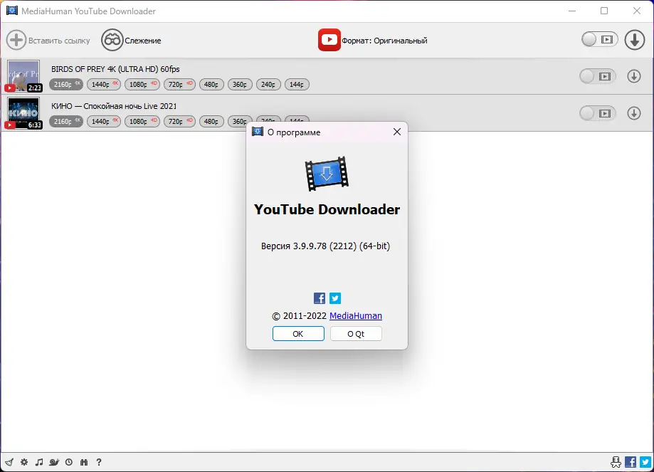 Установка MediaHuman YouTube Downloader 3.9.9.78 (2212) RePack (& Portable) by Dodakaedr [Ru En]