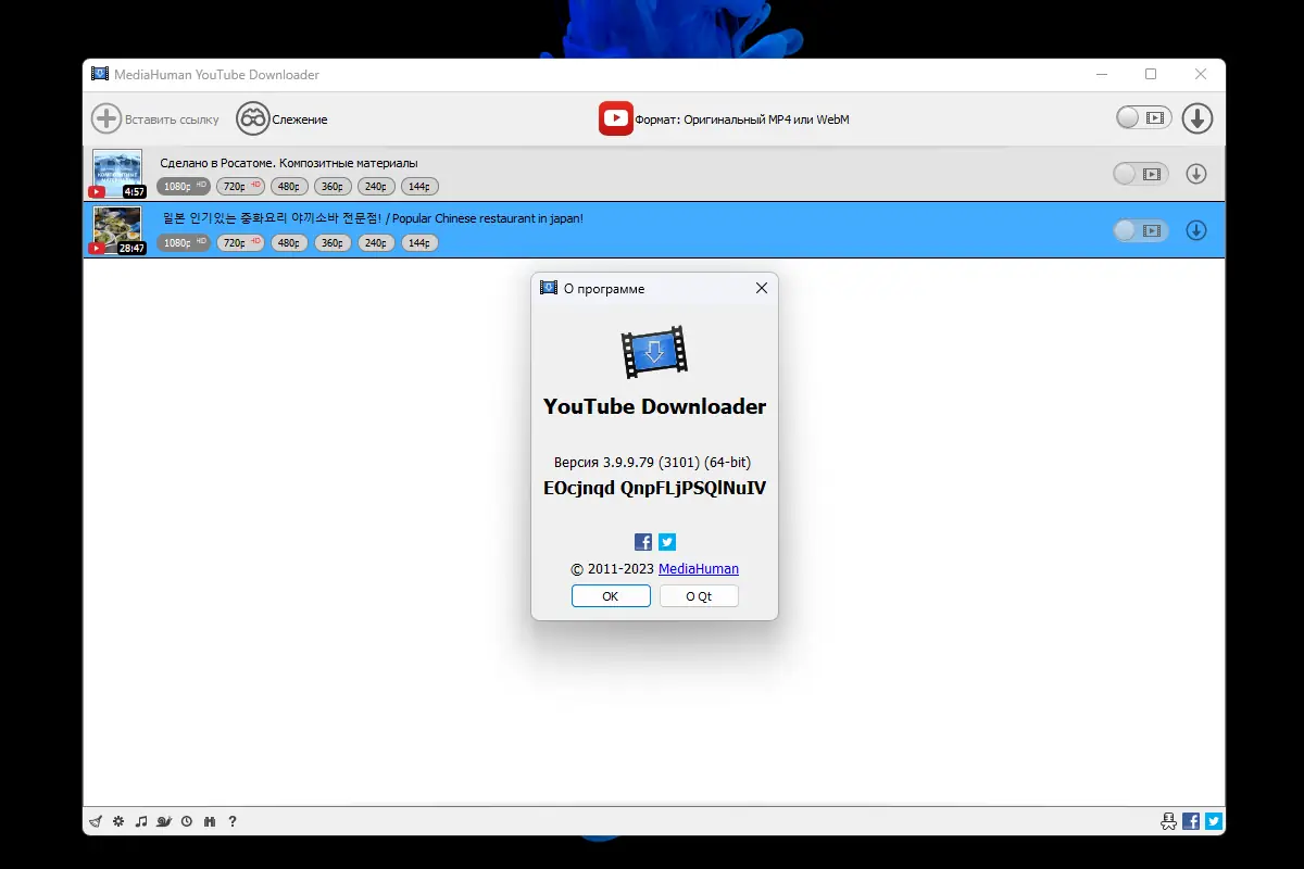 Установка MediaHuman YouTube Downloader 3.9.9.79 (3101) RePack (& Portable) by elchupacabra [Multi Ru]
