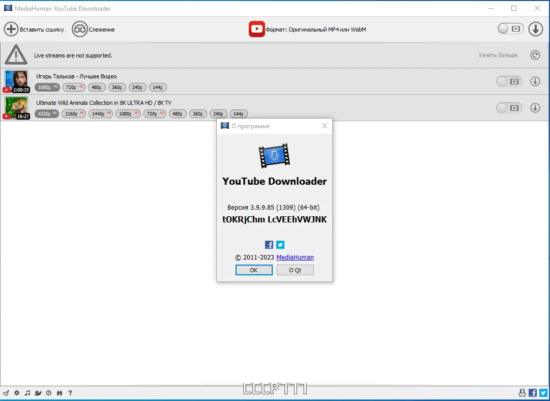 Установка MediaHuman YouTube Downloader 3.9.9.85 (1309) RePack (& Portable) by elchupacabra [Multi Ru]