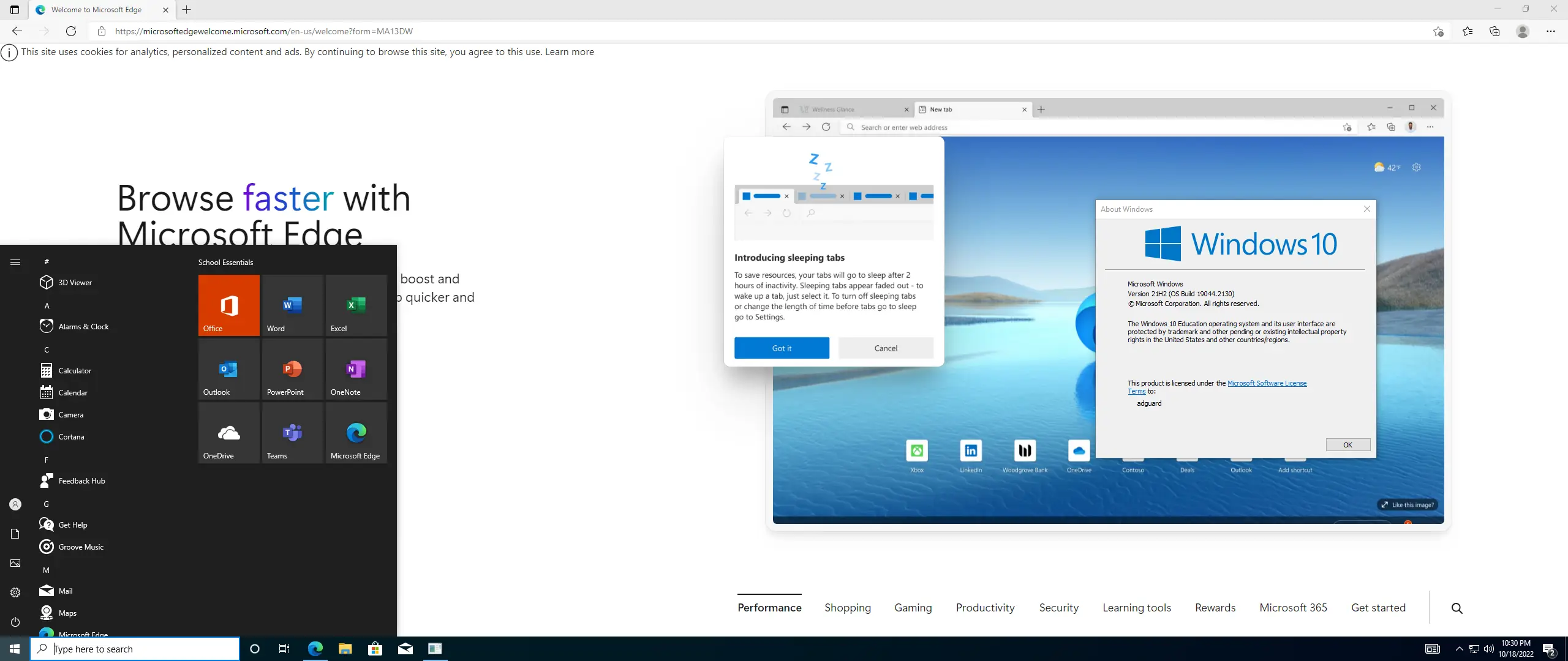 Установка Microsoft Windows 10.0.19044.2130, Version 21H2 (Updated October 2022) - Оригинальные образы от Microsoft MSDN [En]