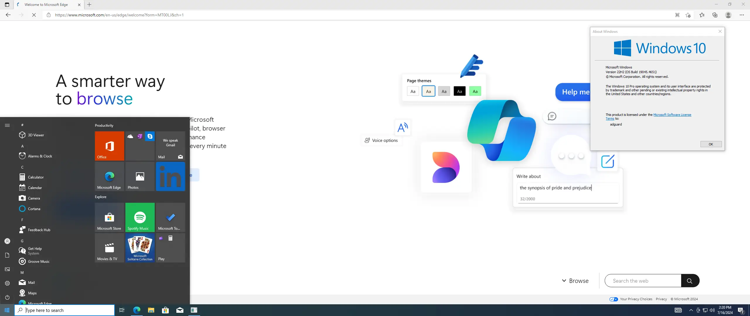 Установка Microsoft Windows 10 [10.0.19045.4651], Version 22H2 (Updated July 2024) - Оригинальные образы от Microsoft MSDN VLSC [En]