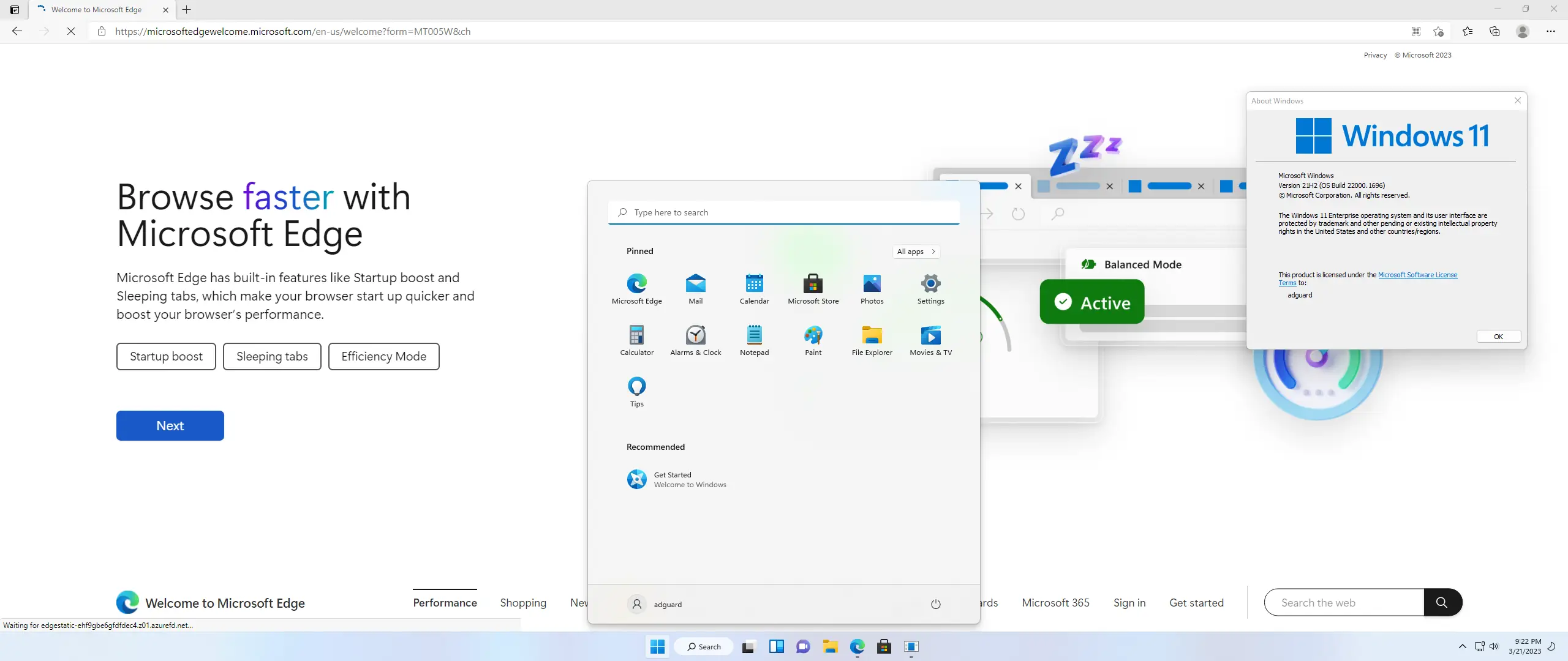 Установка Microsoft Windows 11 [10.0.22000.1696], Version 21H2 (Updated March 2023) - Оригинальные образы от Microsoft MSDN [En]