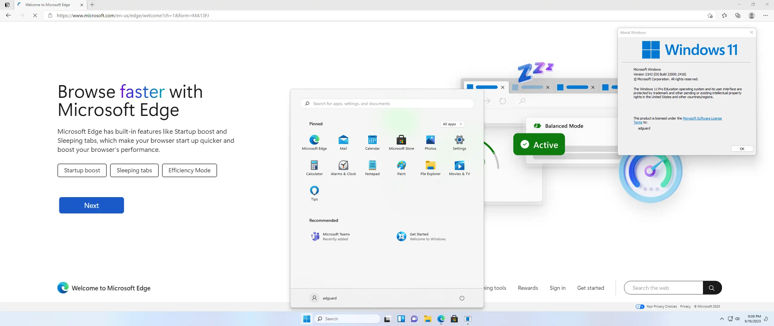 Установка Microsoft Windows 11 [10.0.22000.2416], Version 21H2 (Updated September 2023) - Оригинальные образы от Microsoft MSDN [En]