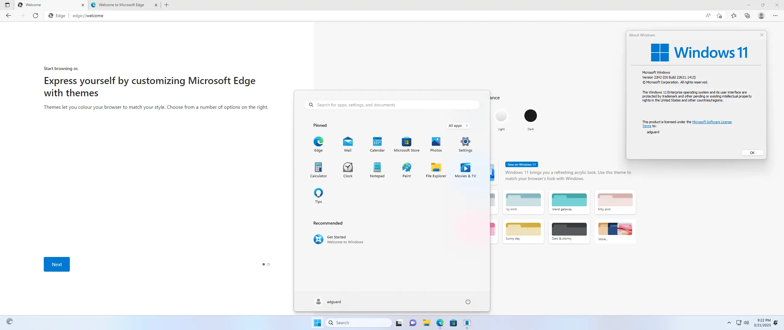 Установка Microsoft Windows 11 [10.0.22621.1413], Version 22H2 (Updated March 2023) - Оригинальные образы от Microsoft MSDN [En]