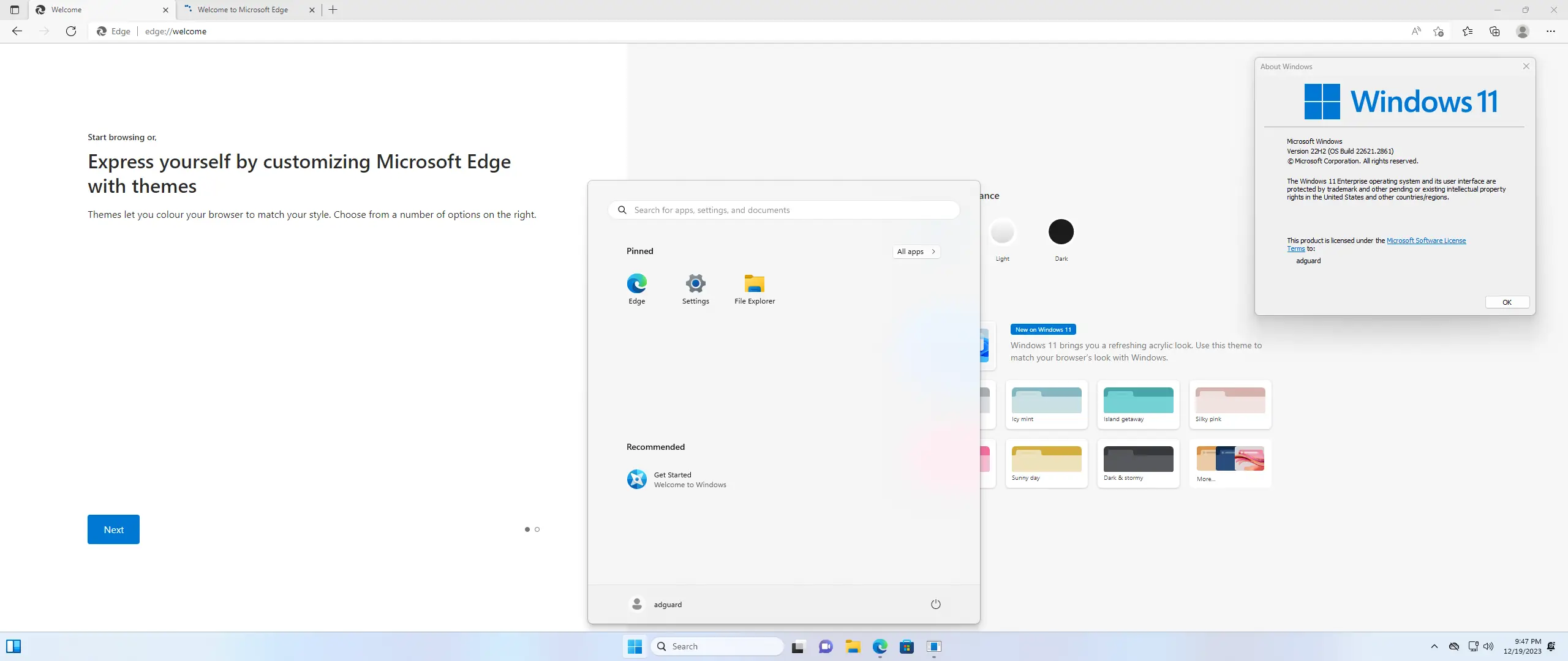 Установка Microsoft Windows 11 [10.0.22621.2861], Version 22H2 (Updated December 2023) - Оригинальные образы от Microsoft MSDN [En]