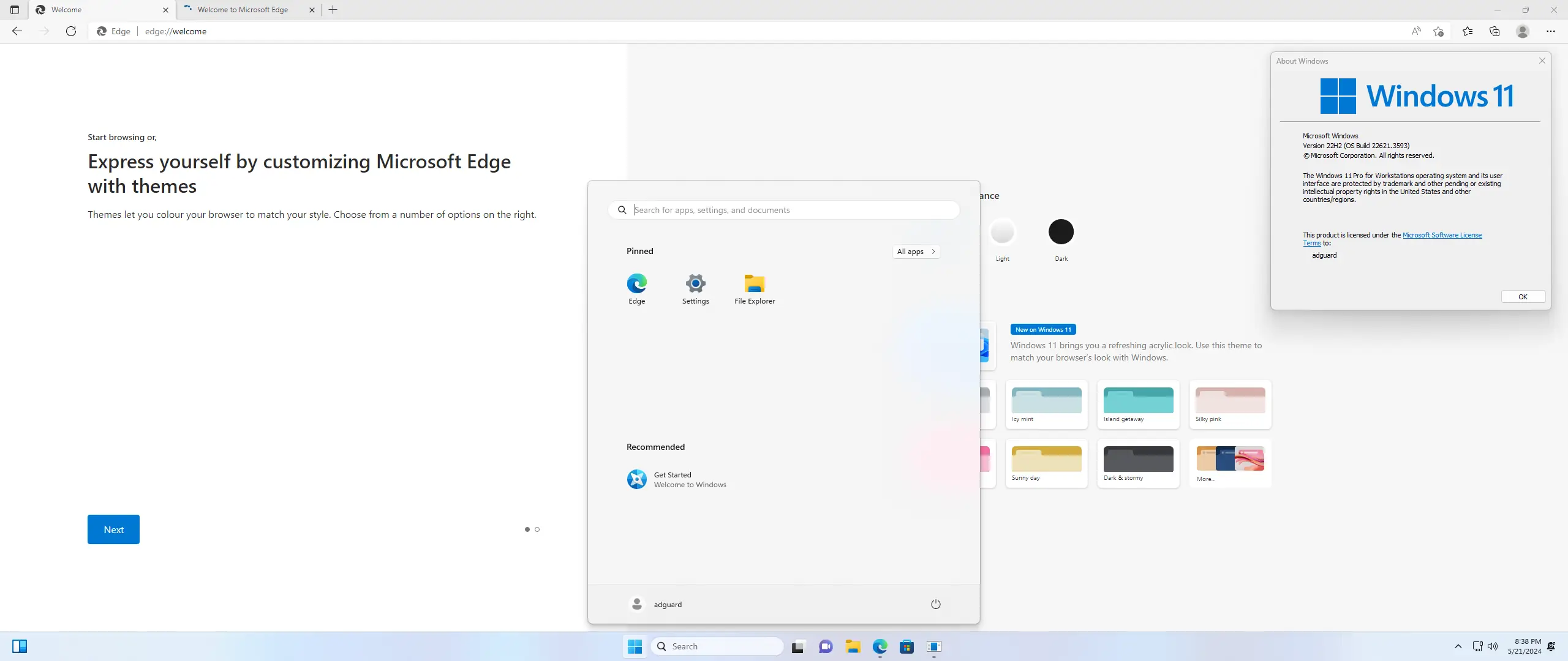 Установка Microsoft Windows 11 [10.0.22621.3593], Version 22H2 (Updated May 2024) - Оригинальные образы от Microsoft MSDN VLSC [En]
