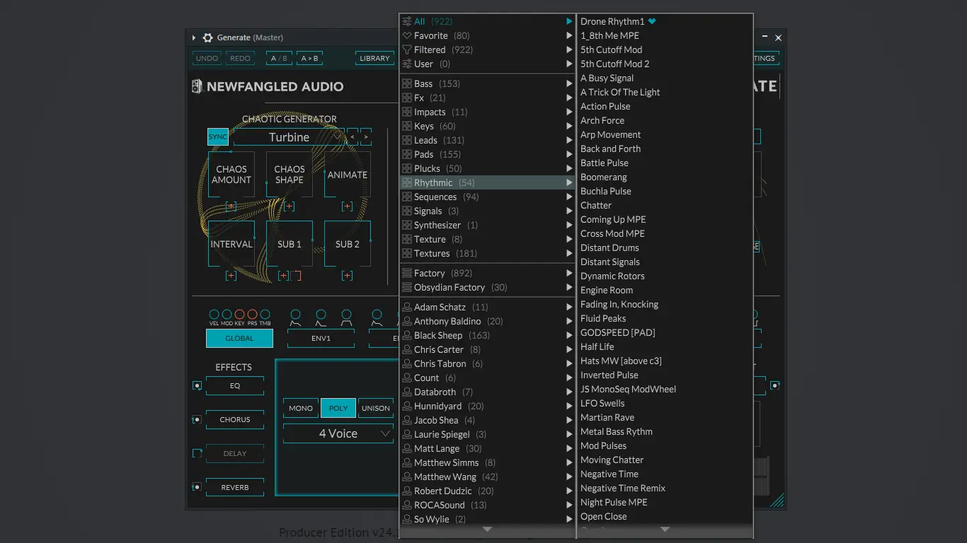 Установка Newfangled Audio - Generate 1.6.9 VSTi, VSTi 3, AAX (x64) RePack by R2R [En]