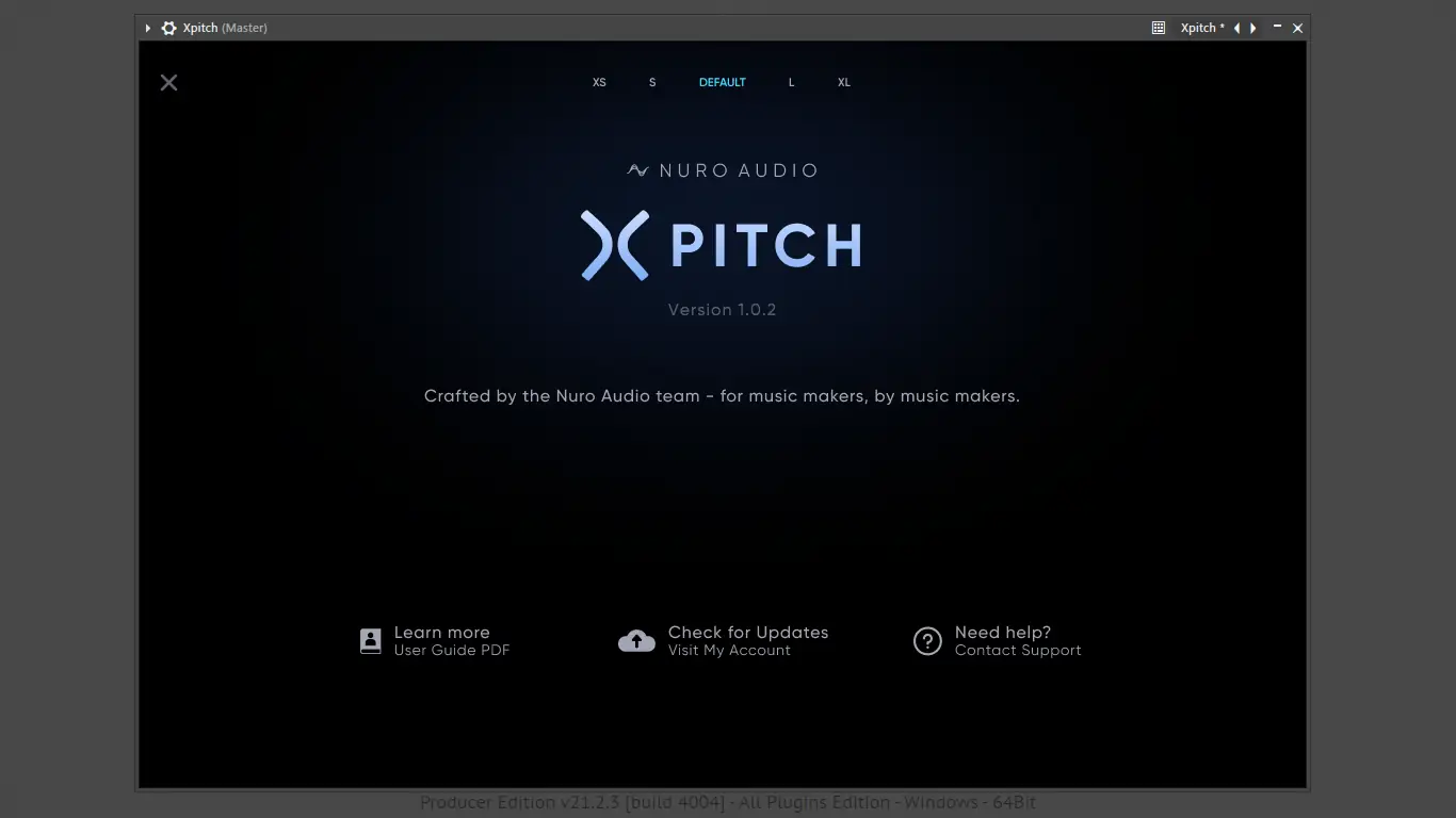 Установка Nuro Audio - Xpitch 1.0.2 VST 3, AAX (x64) RePack by TCD [En]