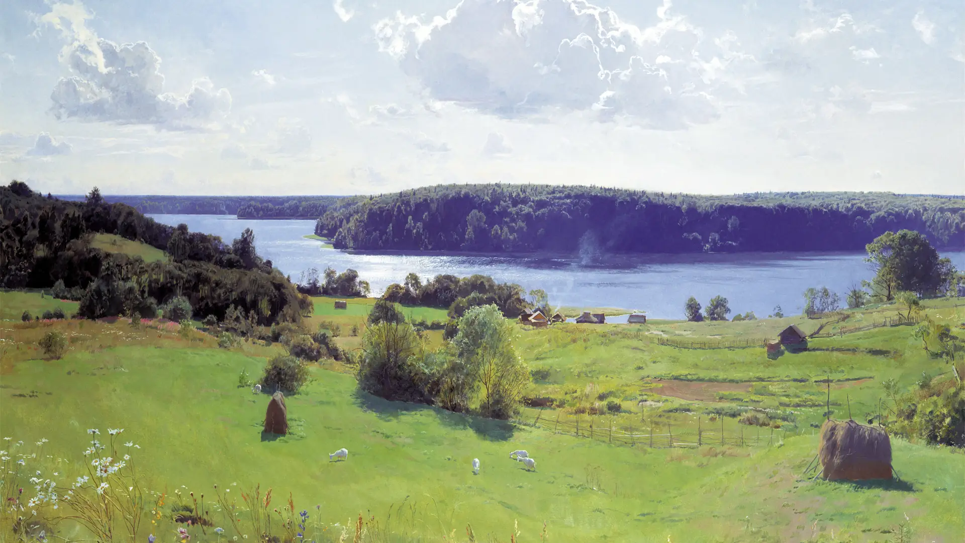 Установка Обои для рабочего стола - Пейзажи русских художников [1920x1080] [120 шт.] (2017) JPG