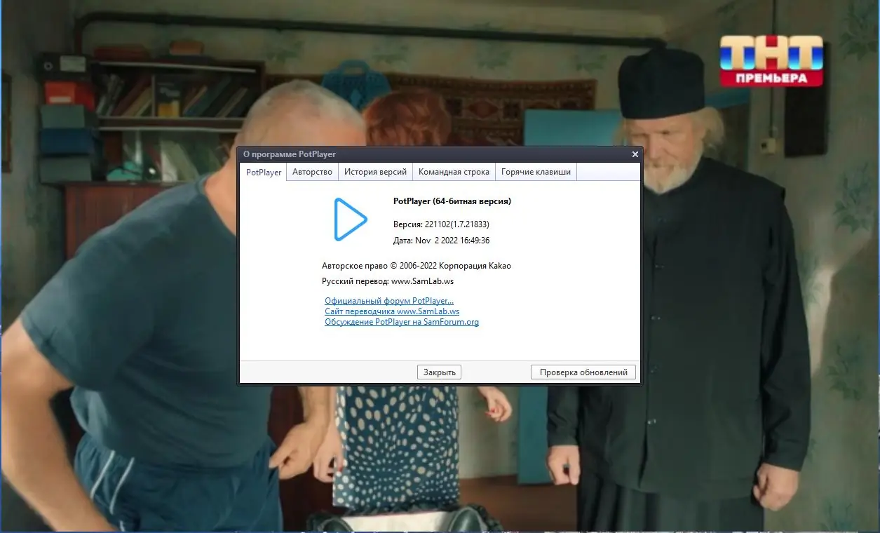 Установка PotPlayer 221102 (1.7.21833) Portable by 7997 [Multi Ru]