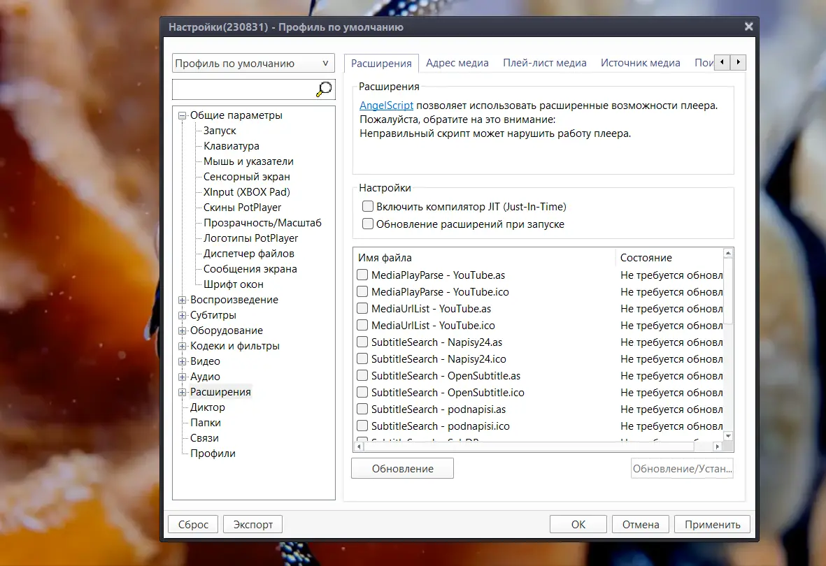 Установка PotPlayer 230831 (1.7.21993) Portable by 7997 [Multi Ru]