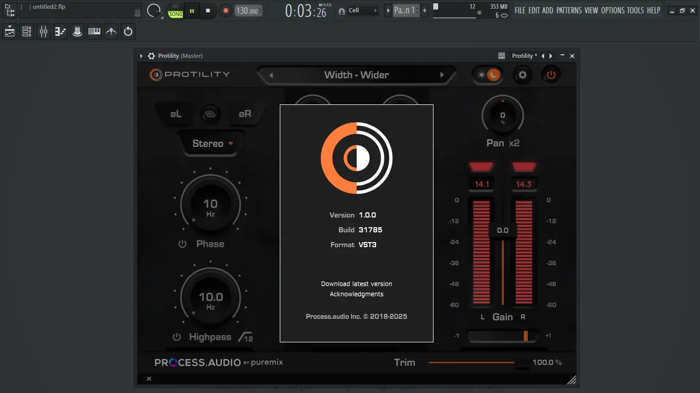 Установка Process Audio - Protility 1.0.0 VST 3, AAX [En]