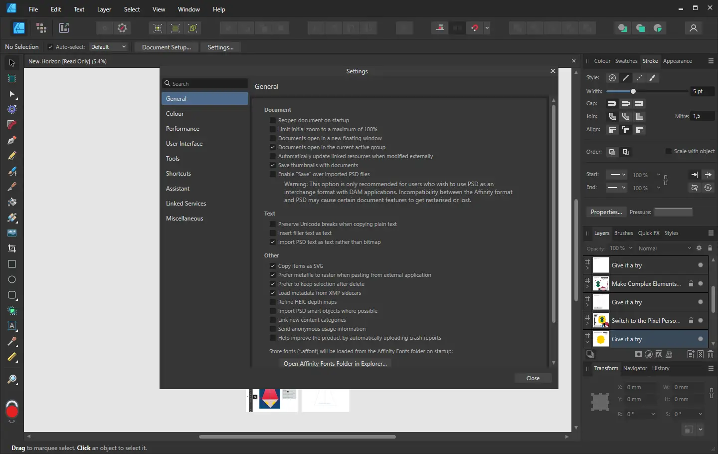 Установка Serif Affinity Designer 2.4.2.2371 RePack by KpoJIuK [Multi]