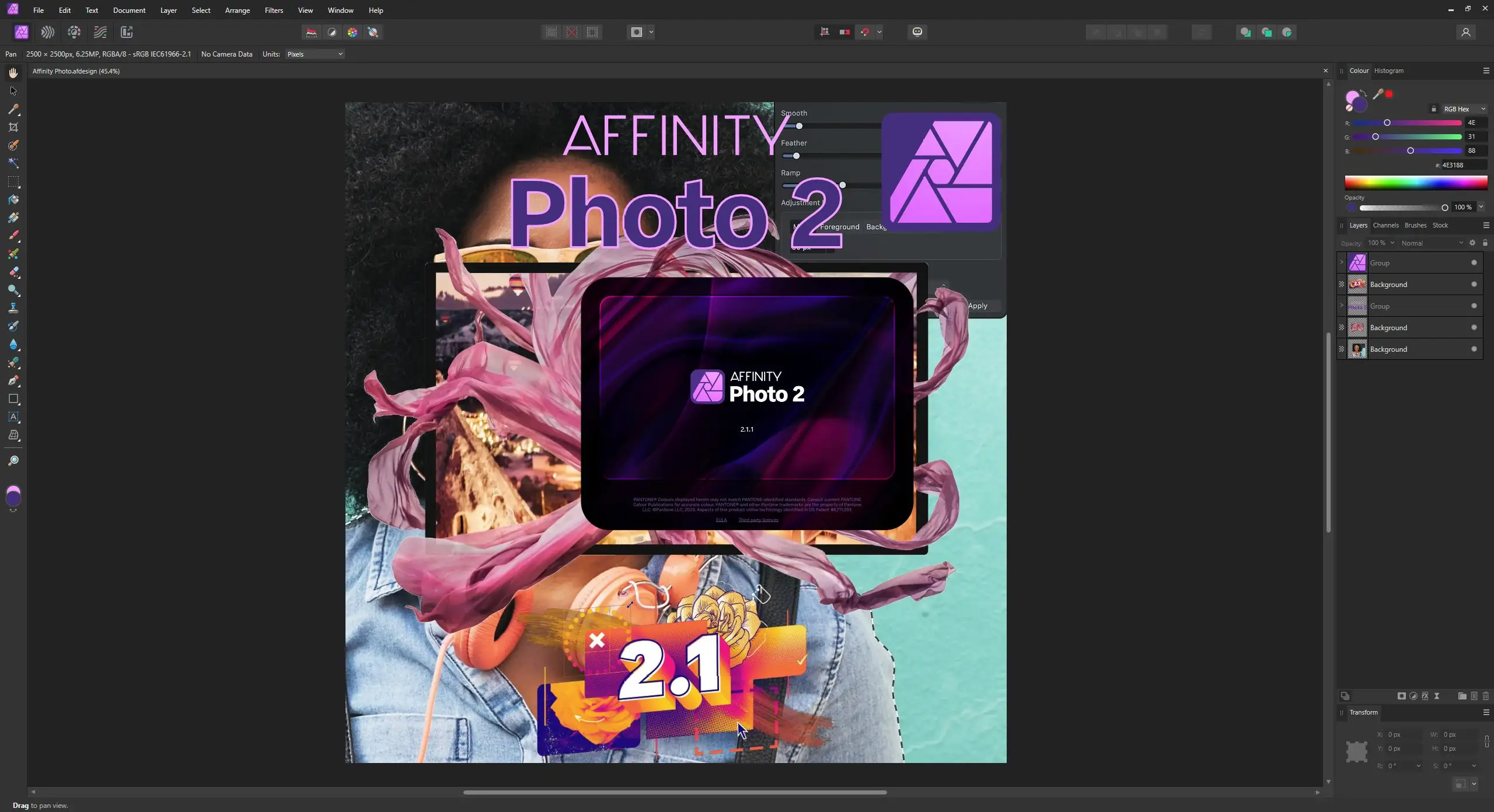 Установка Serif Affinity Photo 2.1.1.1847 RePack by AlekseyPopovv [Multi]