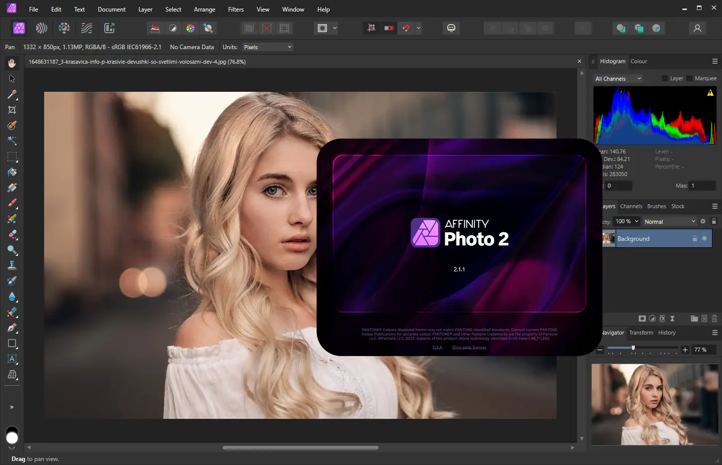 Установка Serif Affinity Photo 2.1.1.1847 RePack by KpoJIuK [Multi]