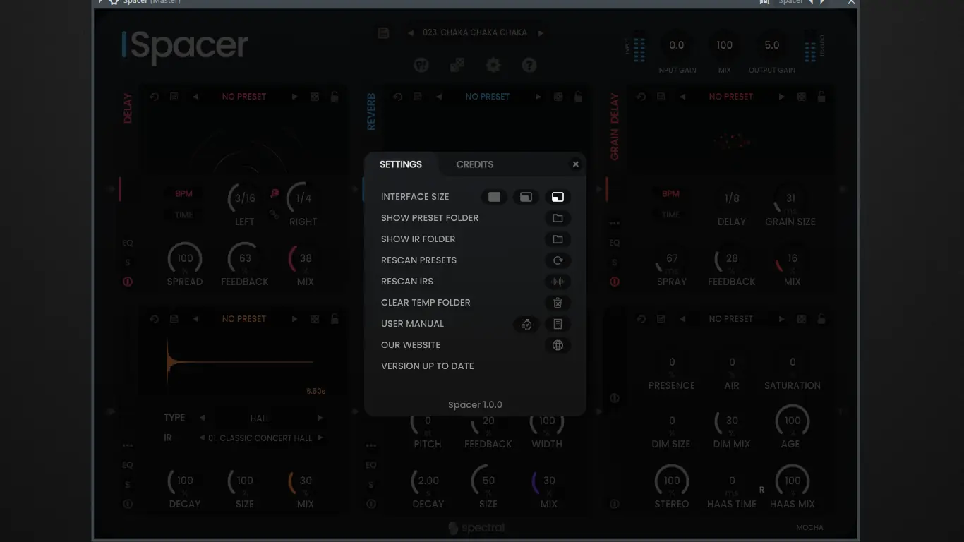 Установка Spectral Plugins - Spacer 1.0.0 VST, VST 3, AAX (x64) RePack by MOCHA [En]