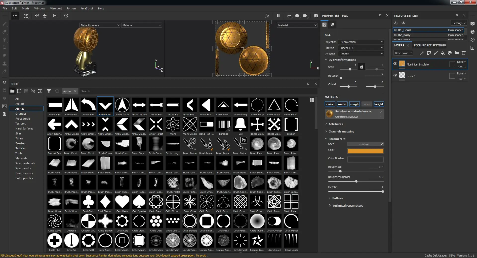 Установка Substance Painter 2021.1.1 (7.1.1) Build 954 [Multi]