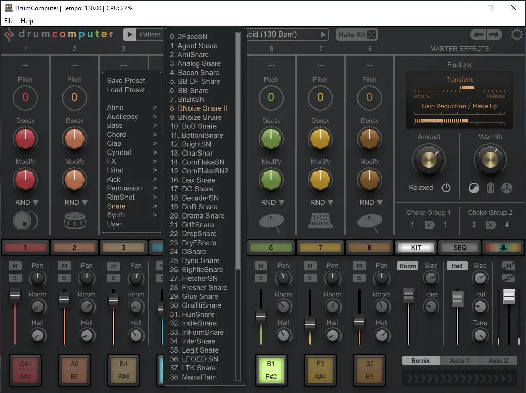 Установка Sugar Bytes - DrumComputer 1.2.8 Standalone, VSTi, VSTi 3, AAX RePack by TCD [En]