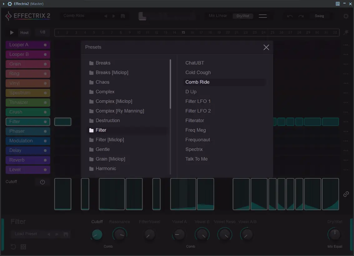 Установка Sugar Bytes - Effectrix 2 v2.0.3 Standalone, VST, VST 3, AAX (x64) RePack by TCD [En]