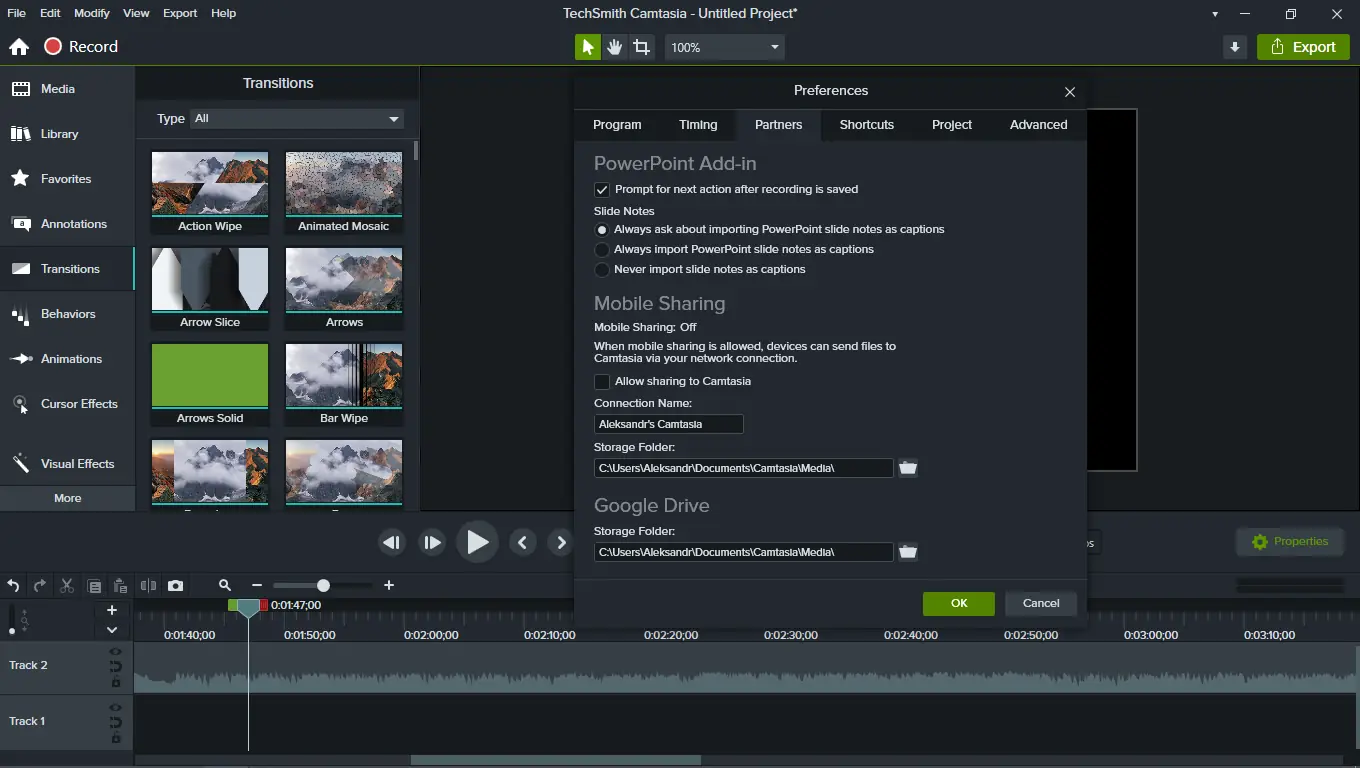 Установка TechSmith Camtasia 22.1.0 (Build 39645) RePack by KpoJIuK [En]