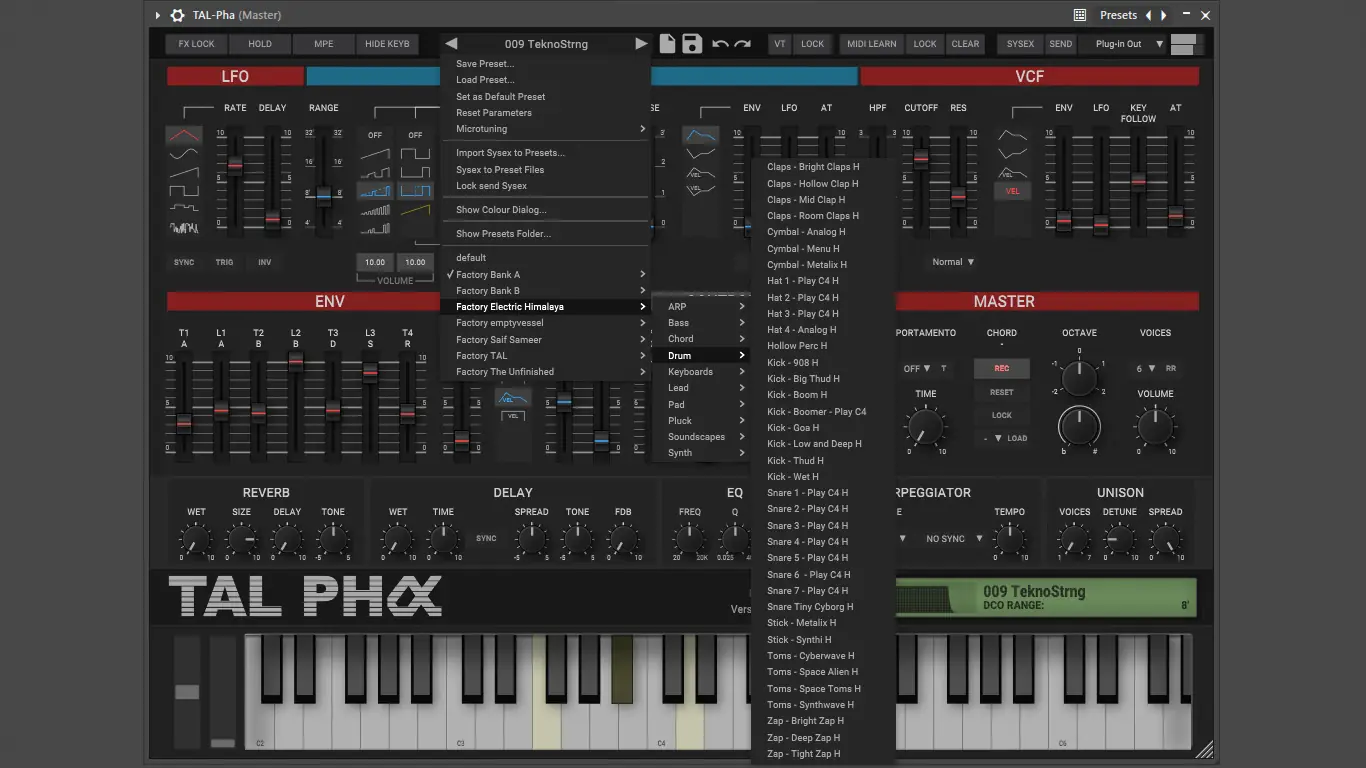 Установка Togu Audio Line - TAL-Pha 1.1.8 VSTi, VSTi 3, AAX, CLAP (x64) [En]