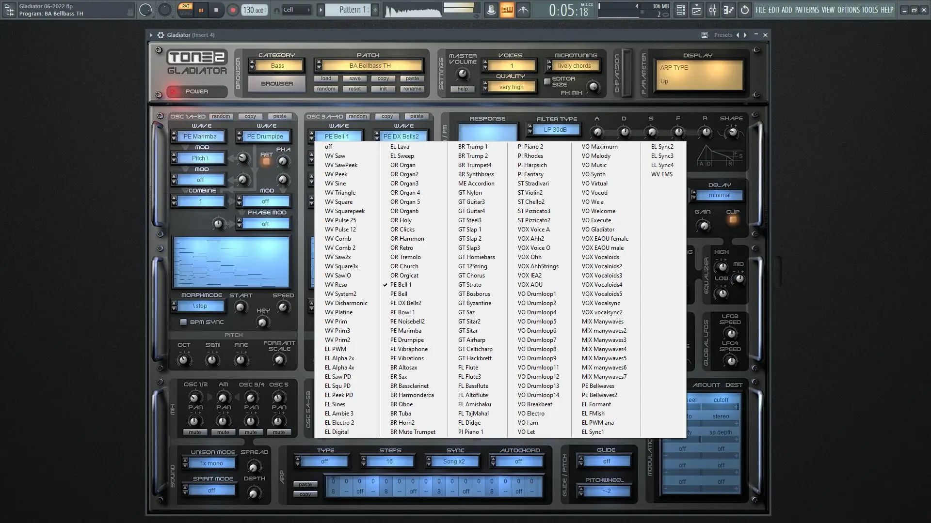 Установка Tone2 - Gladiator 3.5.2 STANDALONE, VSTi, VSTi3 (x64) [En]