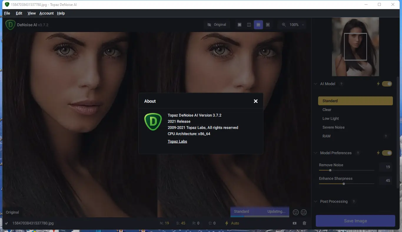 Установка Topaz DeNoise AI 3.7.2 (x64) RePack (& Portable) by elchupacabra [En]