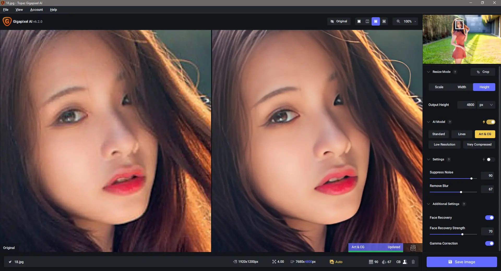 Установка Topaz Gigapixel AI 6.2.0 RePack (& Portable) by elchupacabra [En]