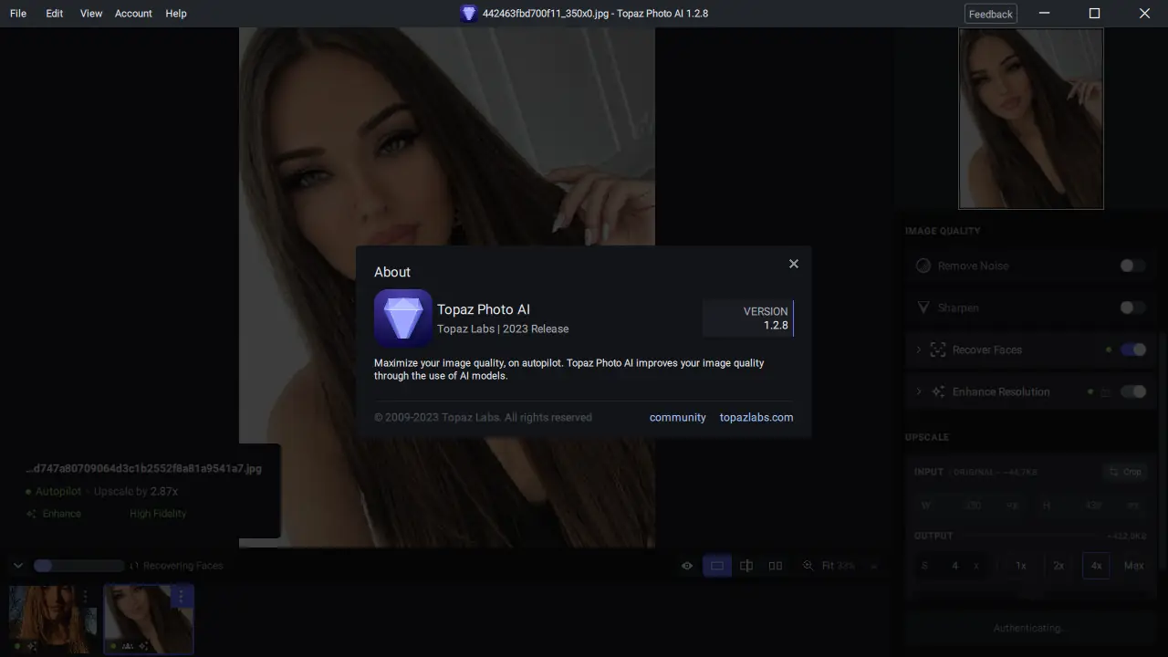 Установка Topaz Photo AI 1.2.8 (x64) RePack by KpoJIuK [En]