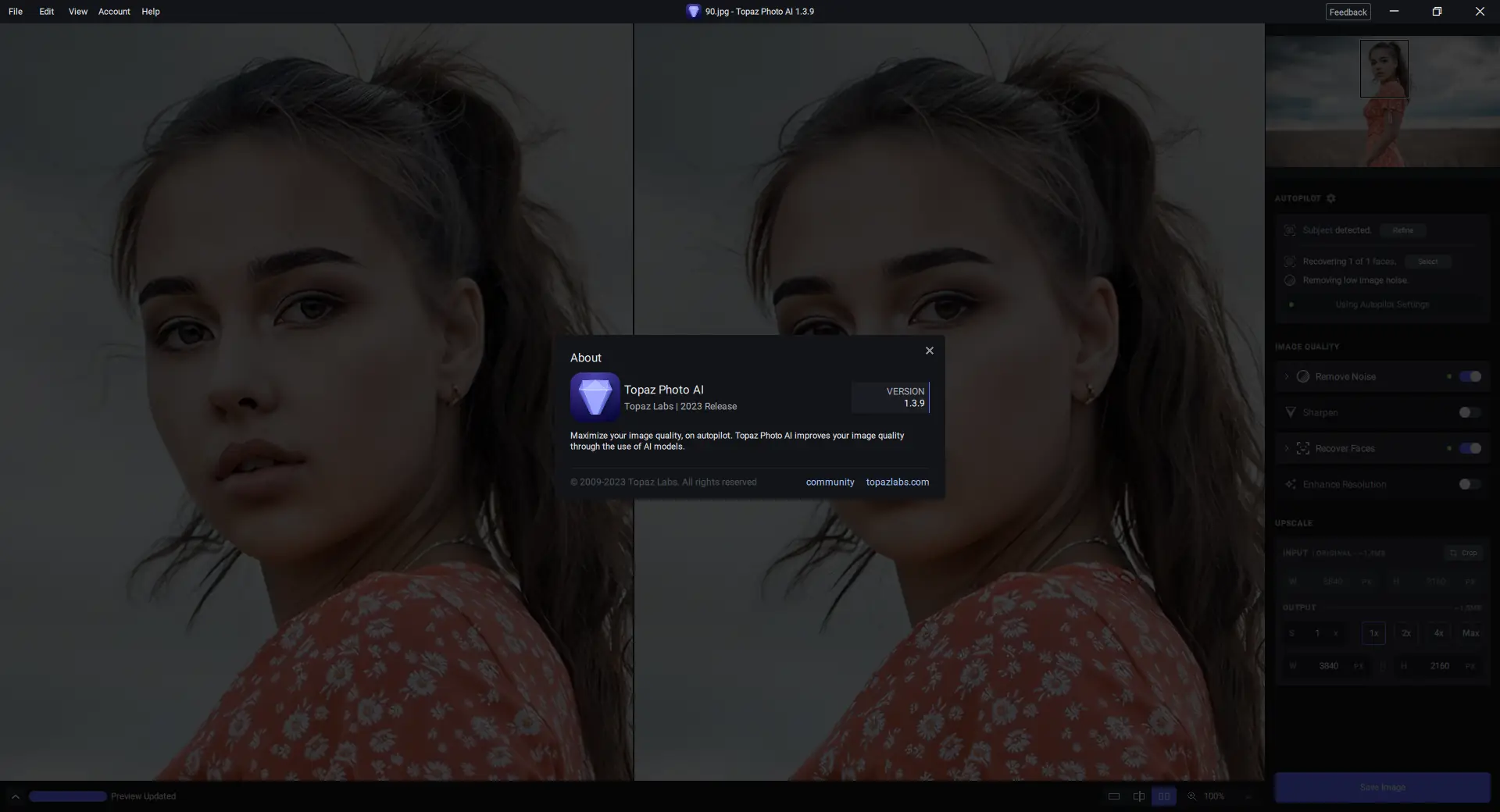 Установка Topaz Photo AI 1.3.9 RePack (& Portable) by TryRooM [En]