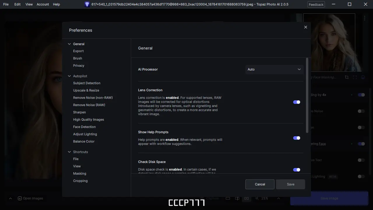 Установка Topaz Photo AI 2.0.5 (x64) Portable by 7997 [En]