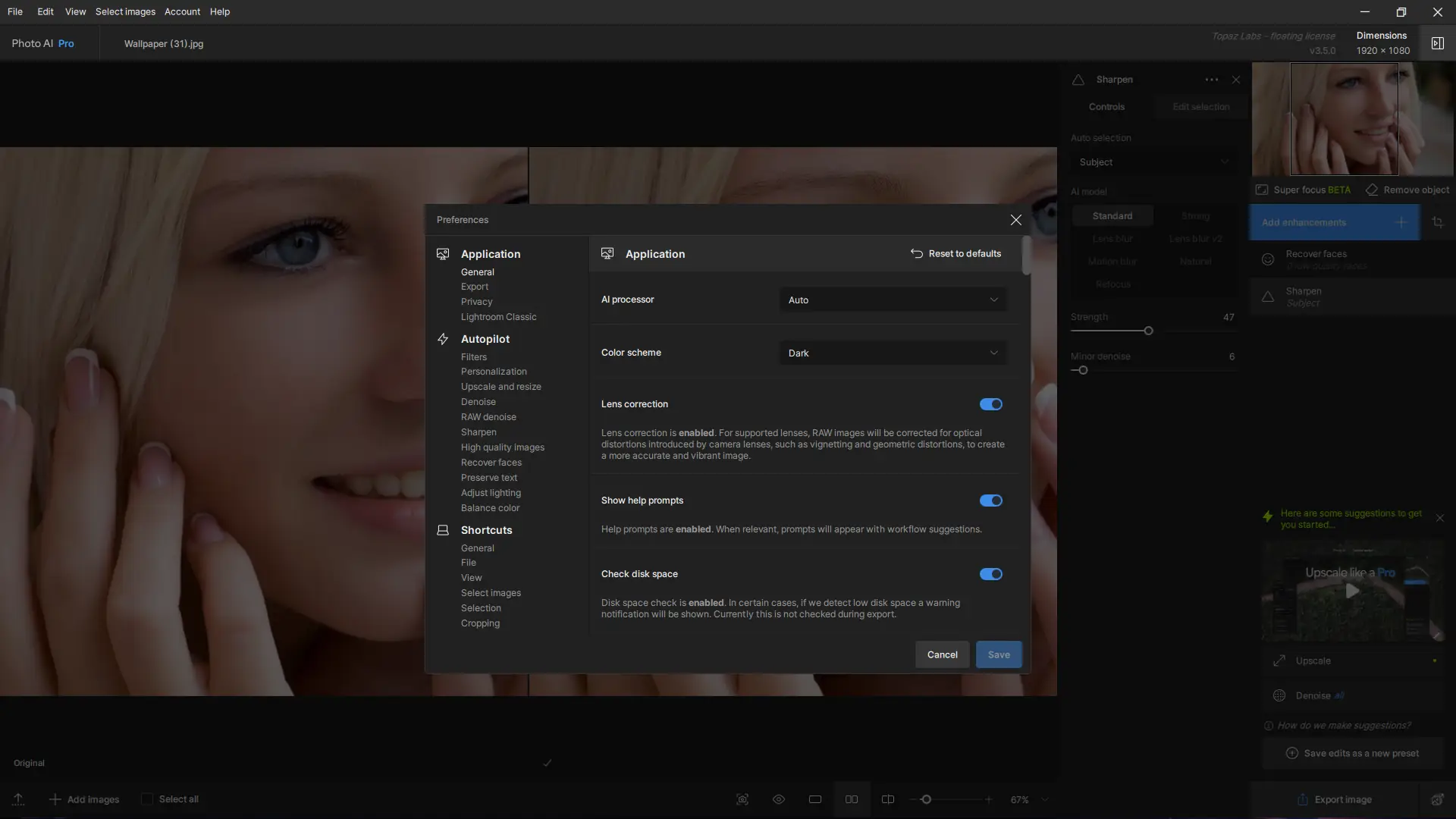 Установка Topaz Photo AI Pro 3.5.0 RePack by KpoJIuK [En]