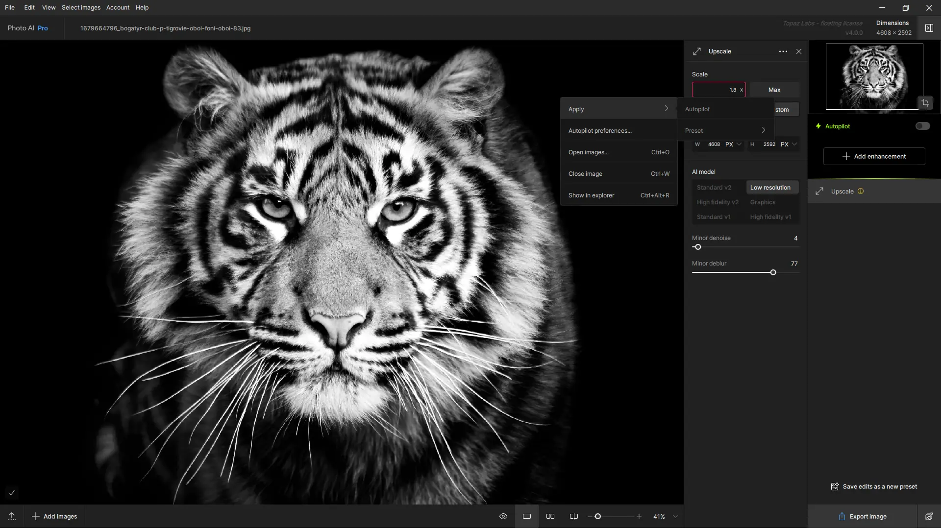 Установка Topaz Photo AI Pro 4.0.0 RePack by KpoJIuK [En]