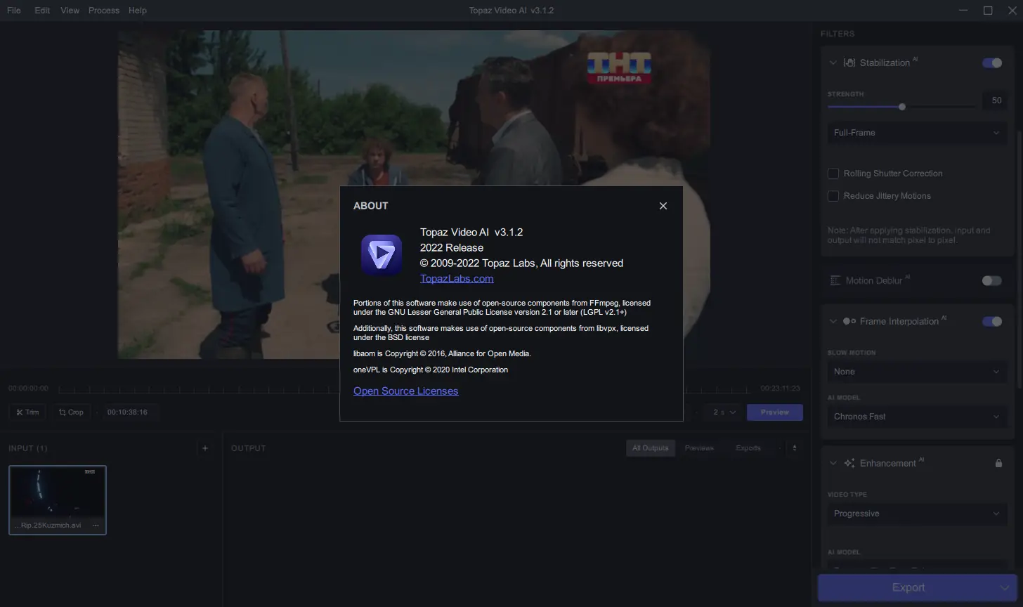 Установка Topaz Video AI 3.1.2 (x64) RePack (& Portable) by elchupacabra [En]