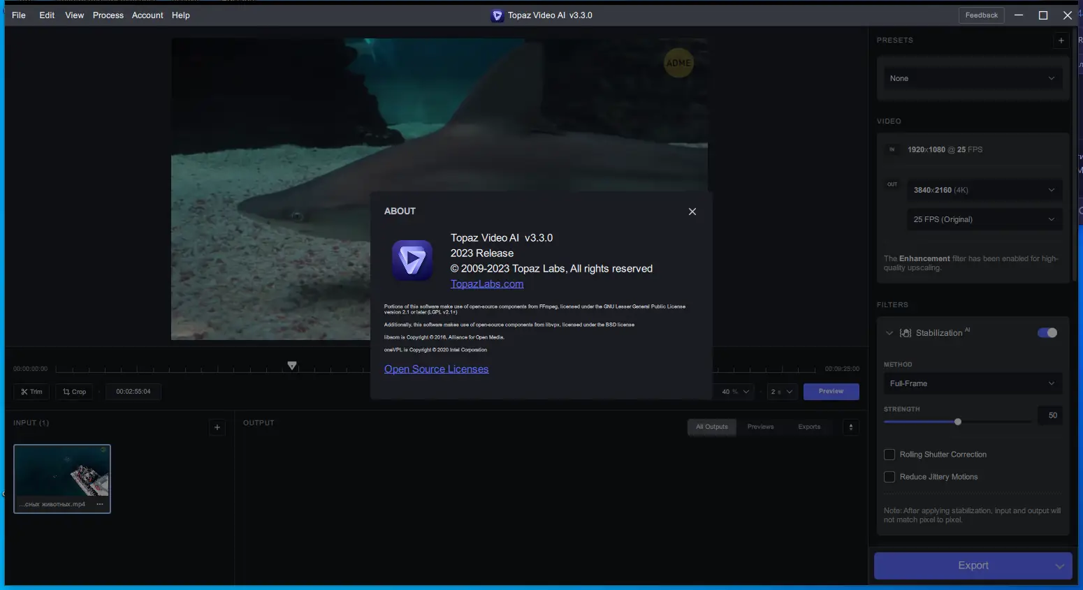 Установка Topaz Video AI 3.3.0 (x64) RePack by KpoJIuK [En]