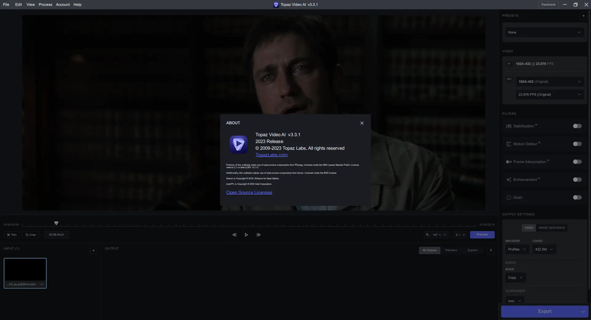 Установка Topaz Video AI 3.3.1 RePack (& Portable) by TryRooM [En]
