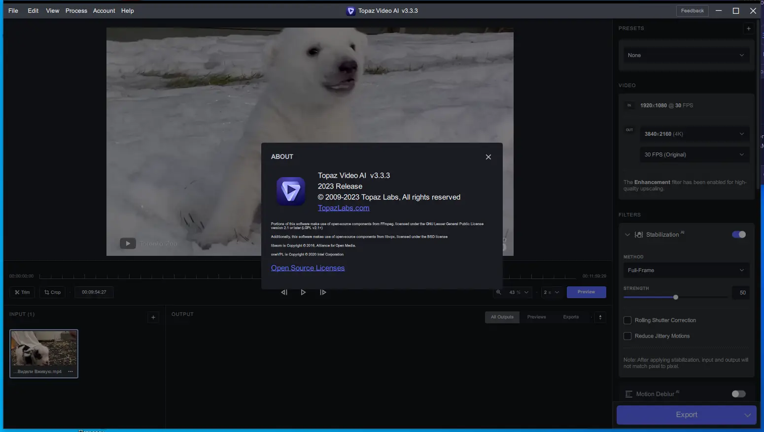 Установка Topaz Video AI 3.3.3 (x64) RePack by KpoJIuK [En]
